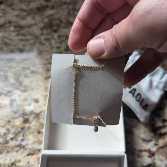 PDPAOLA Pavé Lava Necklace New in Box - Picture 6 of 6